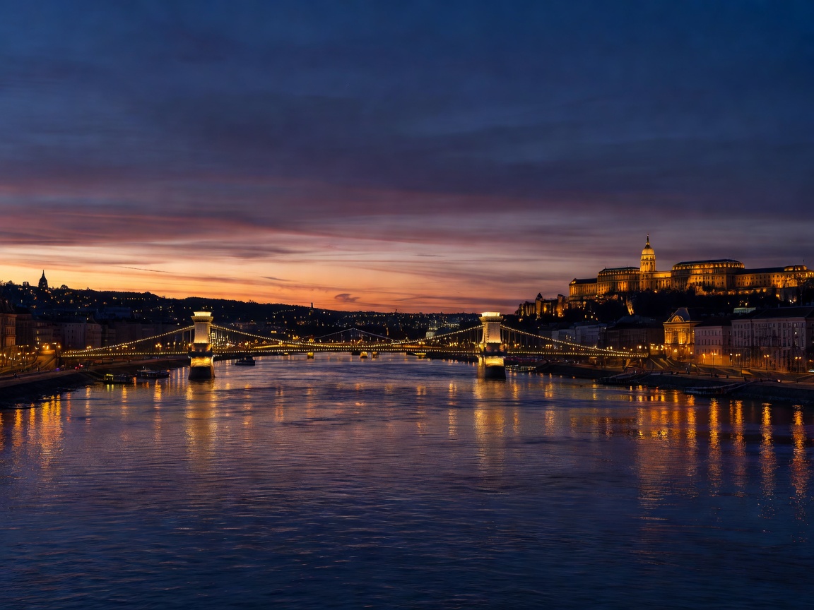 Hungarian Parliament building on the Danube river in Budapest
